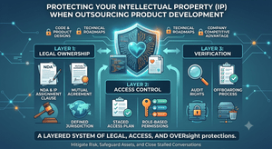 PROTECT YOUR IP WHEN OUTSOURCING PRODUCT DEVELOPMENT Legal Ownership, Staged Access, and Audit Rights for Secure B2B Outsourcing